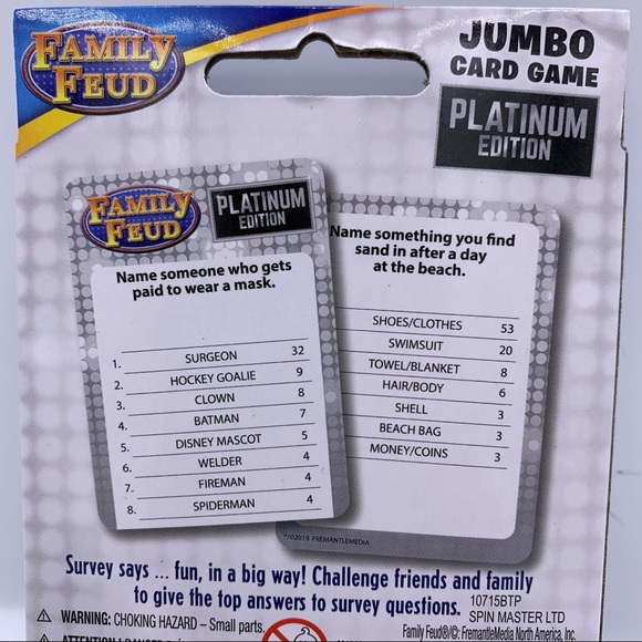 Family Feud 49playing cards - Picture 6 of 6